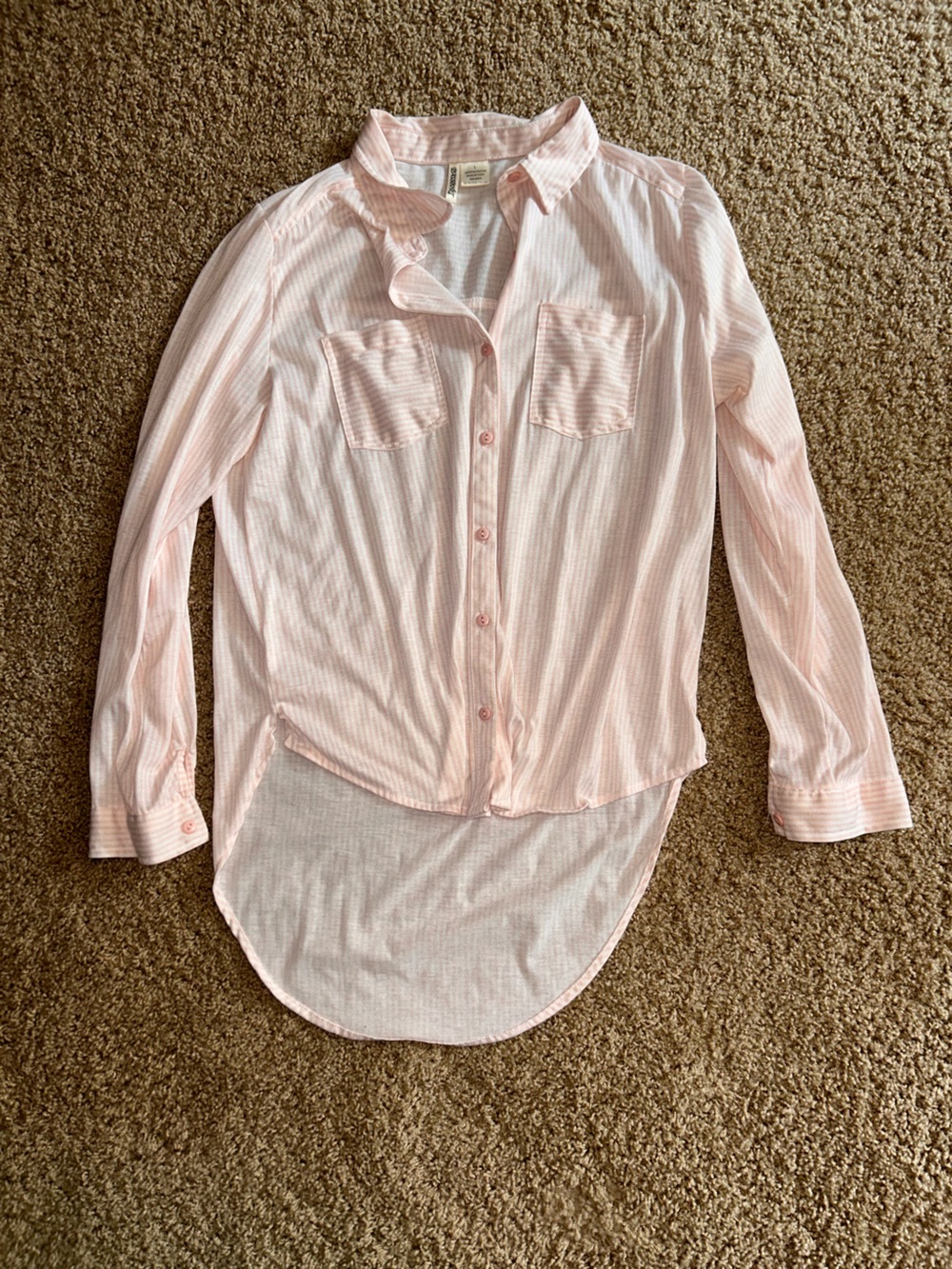 Passport Light Pink Striped Button-Down Shirt
